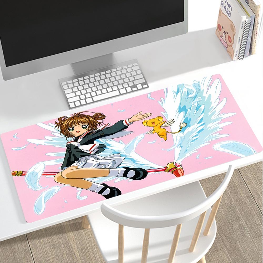 Large Mousepad Cardcaptor Sakura Anime Girl Gamer Gaming Mouse Pad Computer Accessories Keyboard Laptop Padmouse Speed D