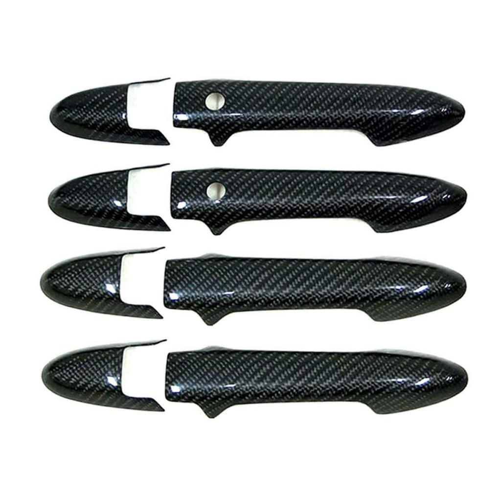 Cicisame Carbon Fiber Door Handle Cover Trim of for Honda GK 2014 15 16 17 (Set 8) Jazz/Fit