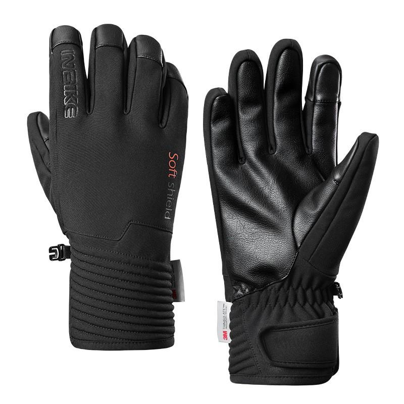 Thermal Lined Cycling Gloves Mountain Road Bikes Touchscreen Full Finger Shock Absorption Unisex Adult