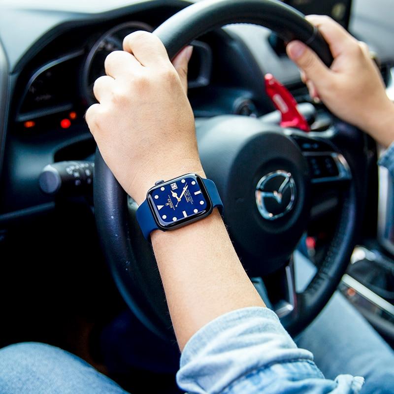 Silicone Strap For Watch Band 44mm 40mm 38mm 42mm Rubber Belt Wristband Bracelet iWatch1 2 3 4 5 Se 6 Band