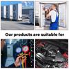 Refrigerant Manifold Gauge Set with Hose Hook for R410A R22 R404A R134A Charging - Professional AC Diagnostic Tool with Hoses
