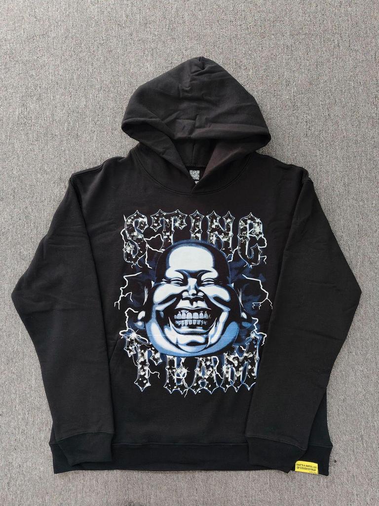 "That's an Awful Lot of Cough Syrup" Anime Print Hoodie for Men - Trendy Brand Original Label.