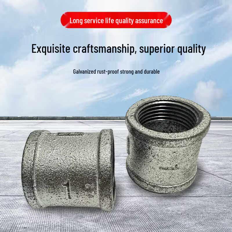 Zhongge Hot-dip Galvanized Straight Connector DN15