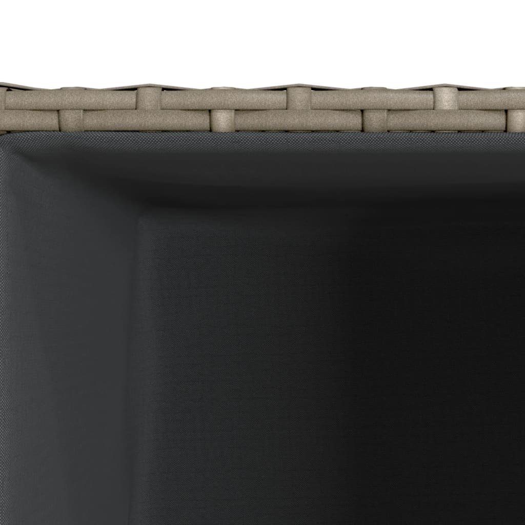 Vidaxl Donica Ogrodowa, Szara, 40X40X80 Cm, Rattan Pe