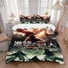 3Pcs Attack Titans Bedding Set Soft Fabric Duvet Cover Pillowcases Home Christmas Xmas Halloween Gift 1 Duvet Cover 2 Pillowcase L1117