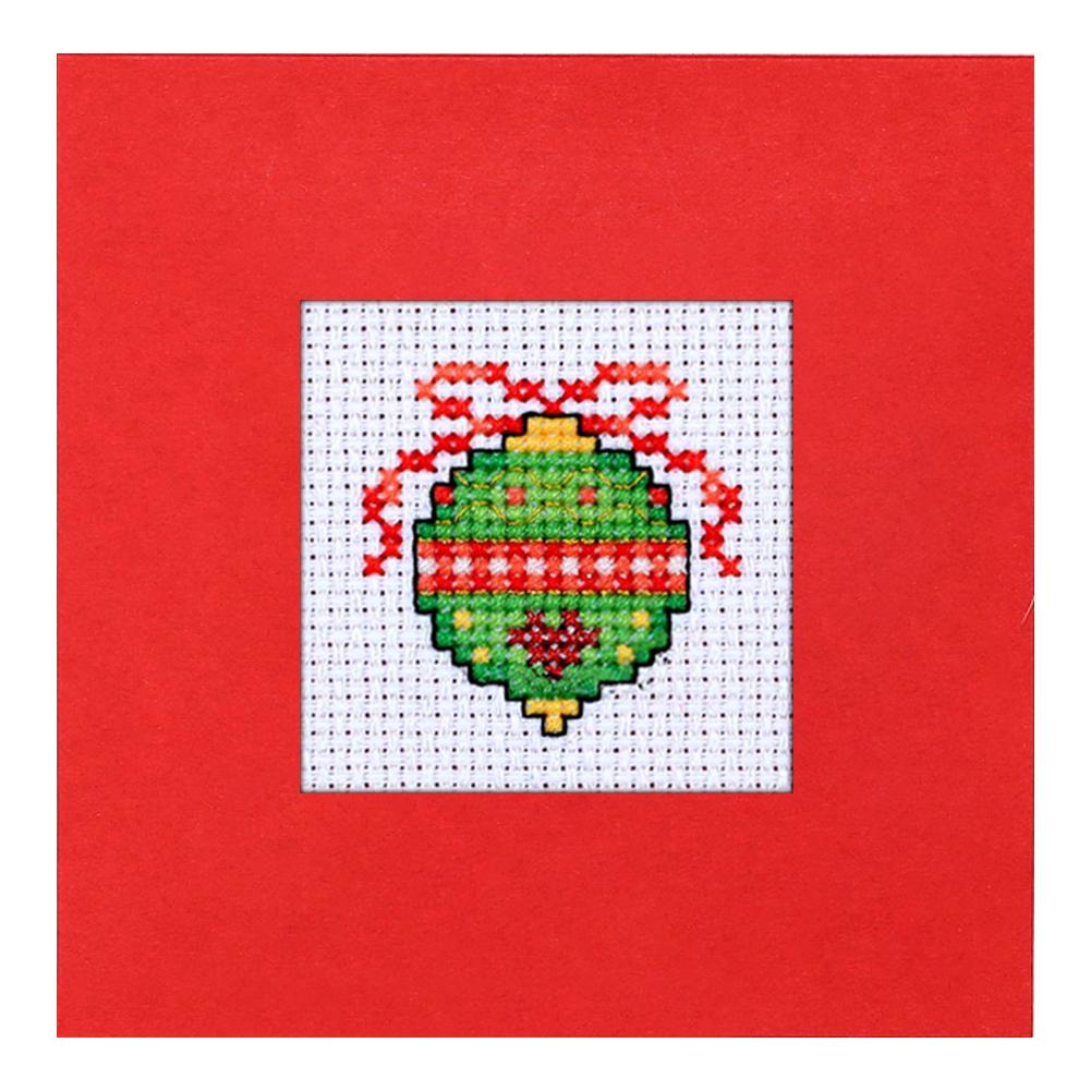 Kit de Carte de Vœux Point de Croix DIY Carte de Noël Kit Point de Croix Carte de Noël Kit de Modèle Point de Croix Ensemble pour Noël