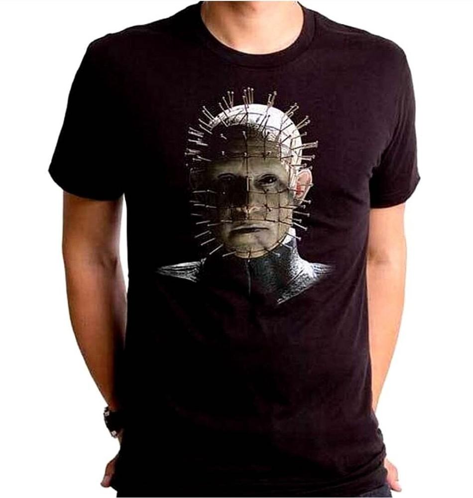 New Authentic Hellraiser III Pinhead Cenobite Horror Movie Poster Black Shirt Unisex T-Shirt XXL