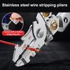 Foldable Wire Stripper With Electricity Measurement Plier For Cutting Pulling Wires Cable Electrician