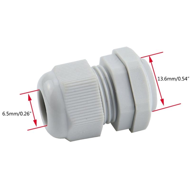 38 Pcs Outdoor Cable Gland Joints Waterproof Cable Connector Plastic  Cable Grommets NPT Type Cable Fitting Easy Install