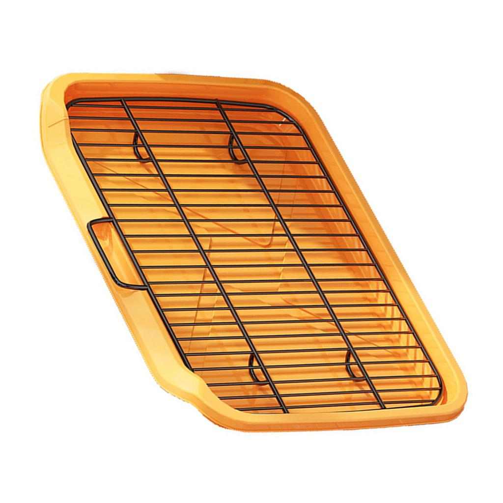 Dog Potty Tray Flat Plate Type Spill Proof Large Space Removable Washable Dog Training Toilet for 