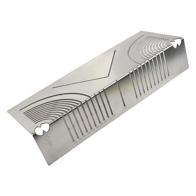 Innovatives Lineal speziell für abgerundete Ecken von Vierkantrohren