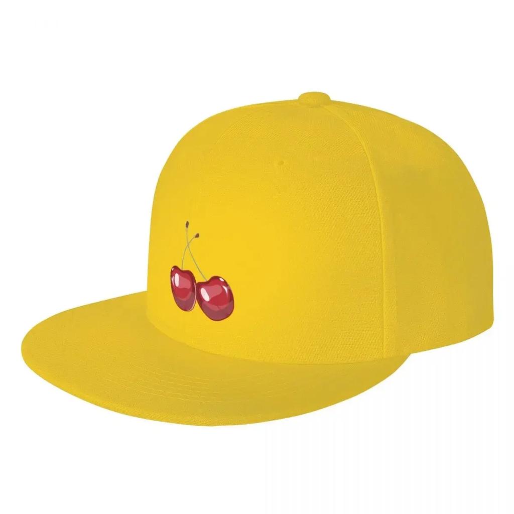 Red Cherry Fruit Realistic Cartoon Baseball Cap Custom Cap Rave Hood Baseball For Unisex Womens
