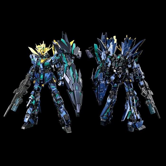 RG Unicorn Gundam 2 Banshee Norn (Final Battle Specification) [Special Coating] 1/144 Scale Model Kit, Navy Blue and Gold