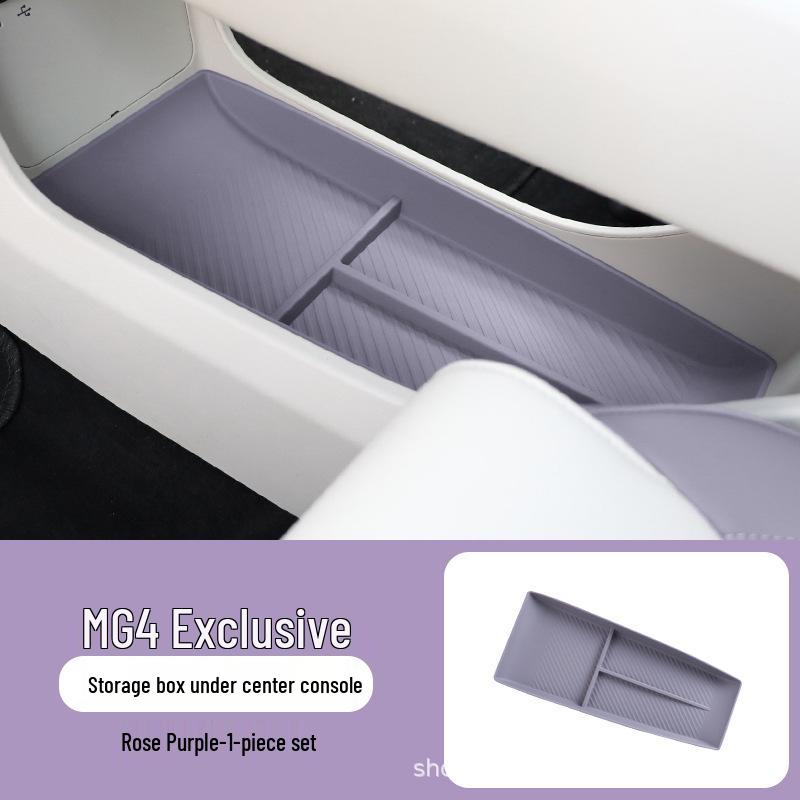 Pudełko do przechowywania dla modeli MG4 2026 - Pasuje pod podłokietnik konsoli środkowej, Dopasowane do oryginalnego koloru samochodu.