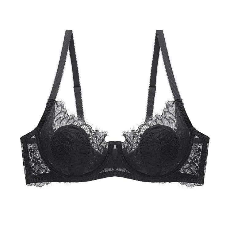 European & American Style Sexy Lace Bra - Sheer, Slimming, Plus Size