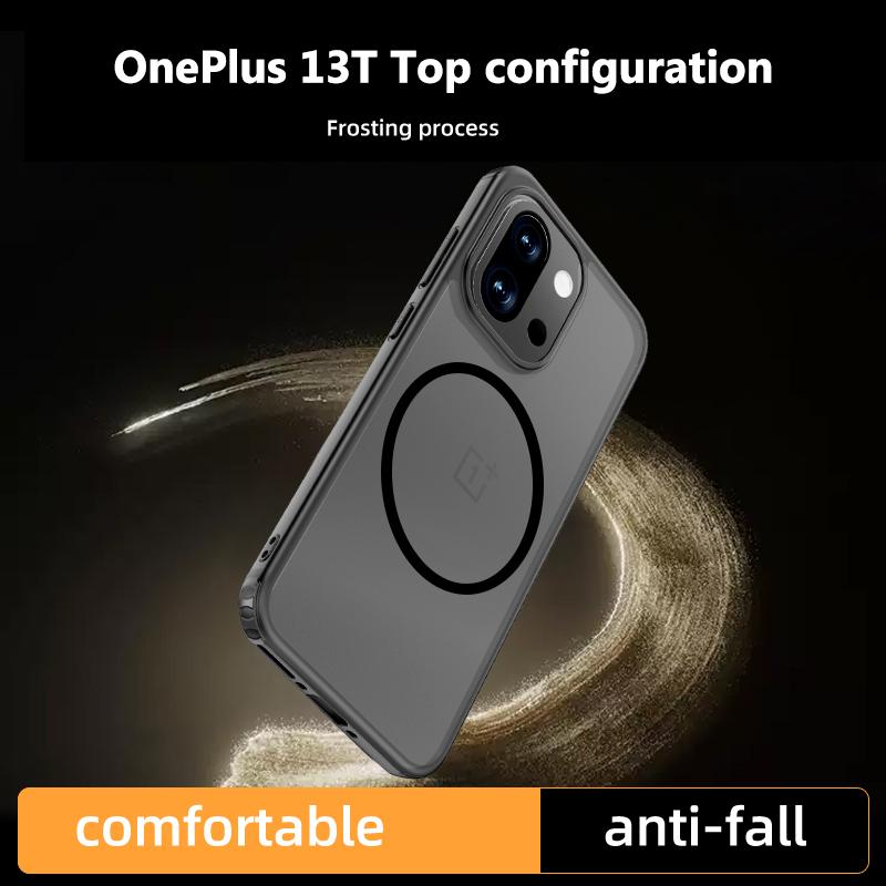 For OnePlus 13T Case Hard Transparent Magnetic Magsafe Shockproof Protective Back Cover Case For One Plus 13T 1+13T Phone Shell