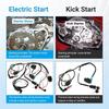 Pit Bike Wiring Harness For 4-Stroke Engine Electric Start For 50Cc 70Cc 90Cc 110Cc Taotao SSR 70 X-Pro 4 Wheelers Parts