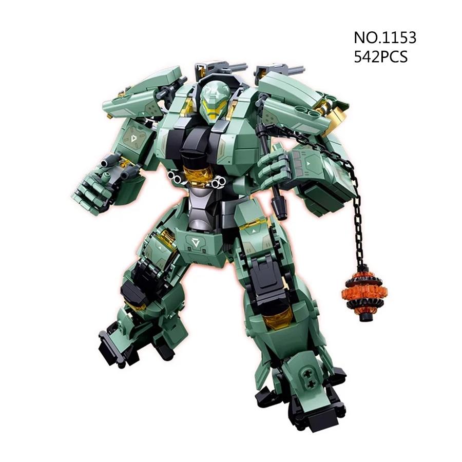 Non-Toxic Cool Mech Model Soldier Assembly Building Block Set Robot Model Samurai Action Figure Children Toy Bithday Gifts Trend Decorations