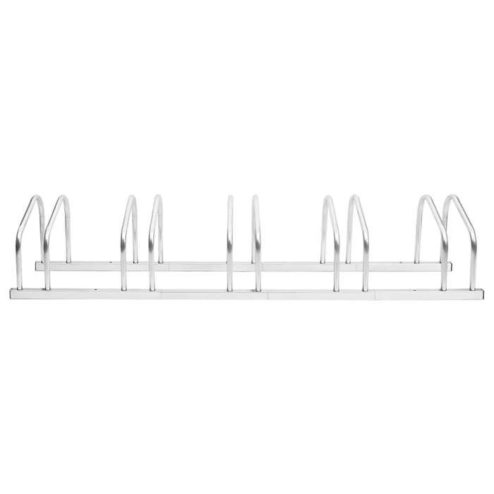 VidaXL Bicycle Rack for 5 Bikes, Bicycle Stand with Storage, Floor Bike Rack Garage Garden Terrace, 154420