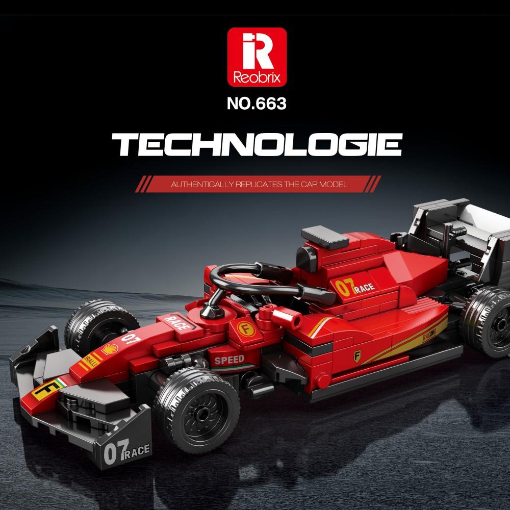 245PCS Formula Racing Car Building Blocks 1:24 Vehicle Model Bricks Desktop Ornaments Children DIY Assembly Toys Holiday Gifts