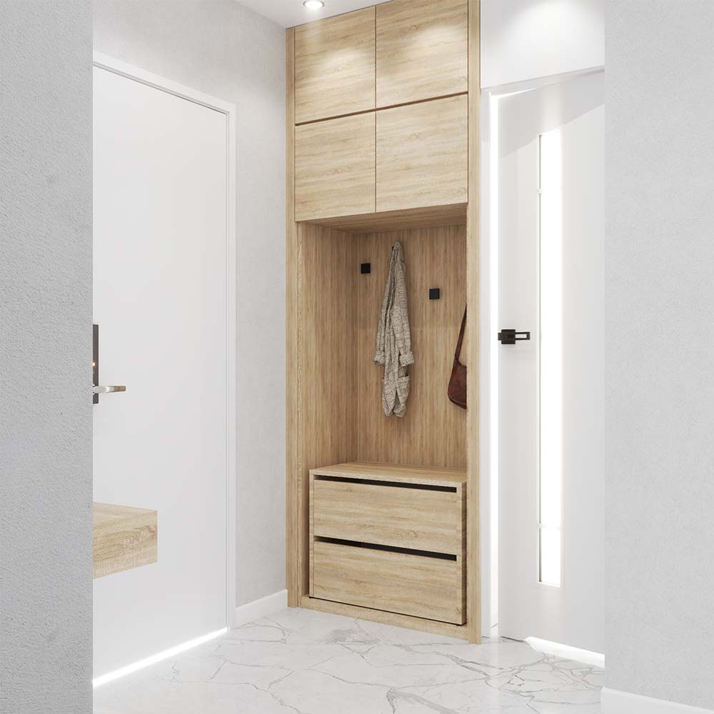 SONOMA OAK SHOE CABINET 60 CM - MODERN