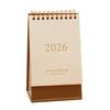 2026 Desk Calendar JAN 2026 - DEC 2026 Standing Flip Desktop Calendar 12 Months Planner with Twin-Wire Binding for Home Office School