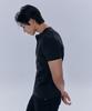 NINEZ Cotton Spandex Cut Henley Neck Muscle Fit T-Shirt (2 Colors)