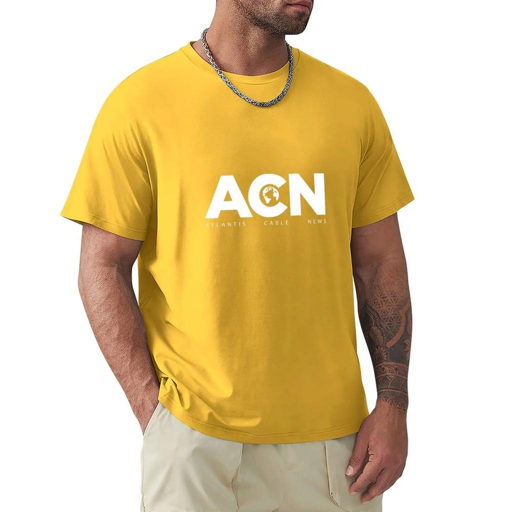 ACN. Fan Art der The Newsroom Serie T-Shirt Grafiken für einen Jungen Anime Herren große T-Shirts