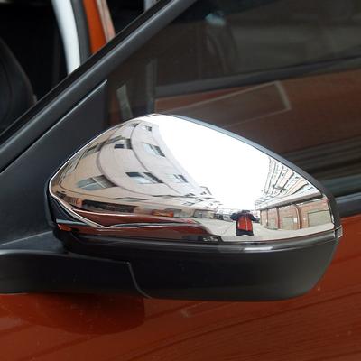 Para peugeot 3008 5008 gt 2016-abs chrome acessórios exterior espelho retrovisor decoração capa guarnição 2 peças