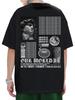 Sommer neu 100% Baumwolle Herren Rundhals Kurzarm Locker T-Shirt Oberteil Buchstaben bedrucktes T-Shirt Hohe Qualität Rockmusik Festival