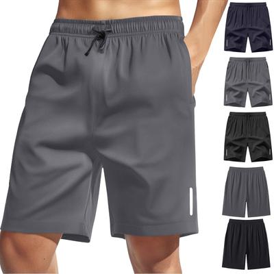 Herren Sommer Sport Locker Eisseide Hosen Atmungsaktiv Schnelltrocknend, Lockerer Stil Vier-Wege-Stretch Shorts