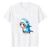 Katzenhai T-Shirt Japanisch Kawaii Neko Süße Katze im Haikostüm Grafik-T-Shirt Lustiges Katzenliebhaber Shirt Kurzarm Rundhals