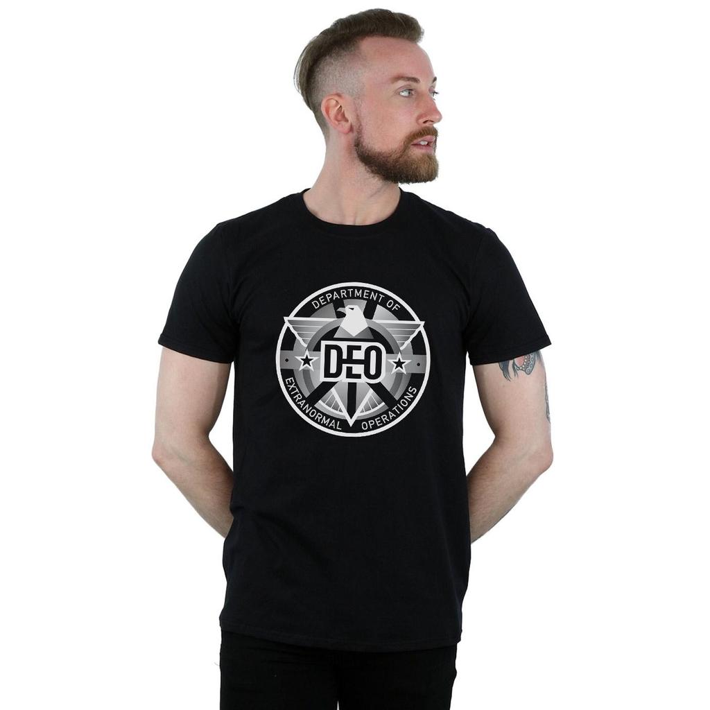 DC Comics Mens Supergirl TV Series Deo Crest T-Shirt