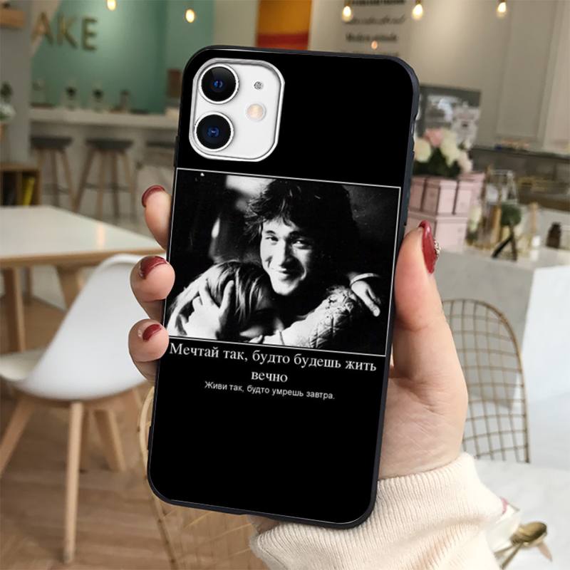 Yinuoda Viktor Tsoi Phone Case for iPhone 11 12 13 mini pro XS MAX 8 7 6 6S Plus X 5S SE 2020 XR cover