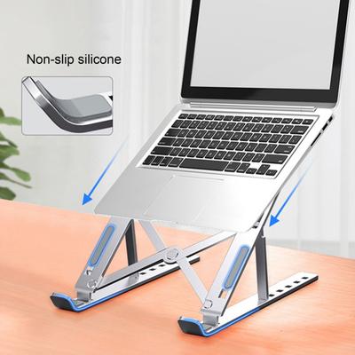 Stojan na notebook z hliníkové slitiny Nastavitelná výška Rychlý odvod tepla Protiskluzová Skládací Přenosná domácí kancelář Stolní počítač Držák na PC
