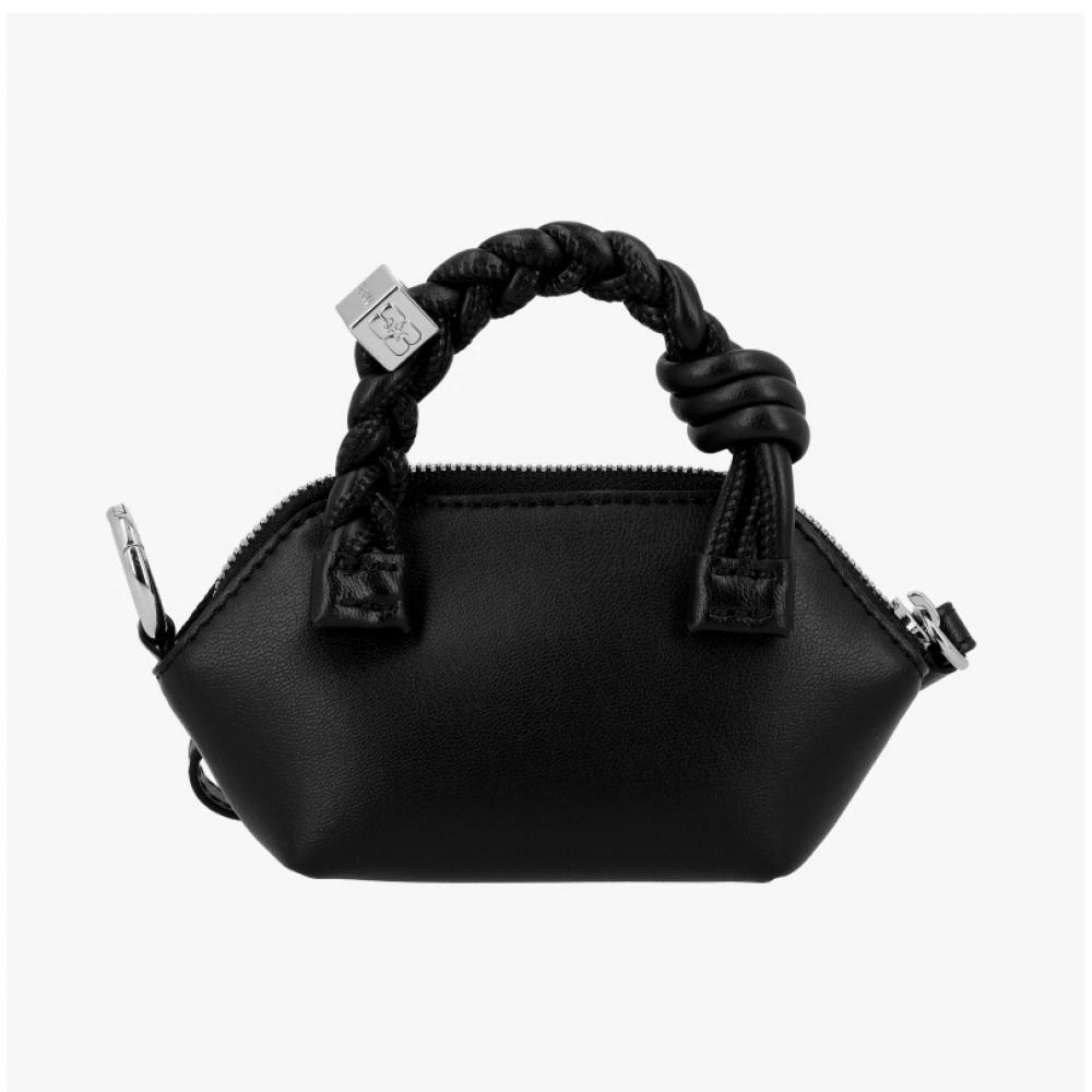 Ganni Animal Graphic Logo Bow Nano Tote Bag A6891 099