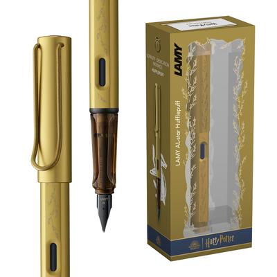 Lamy Harry Potter Hufflepuff Special Edition Fountain Pen with House Engraving EF Size Steel Nib Lightweight Aluminum Body Includes LAMY T 10 Blue