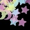 100pcs Cartoon Fluorescent Stickers Moon Star Glow in the Dark Luminous Paste Ceiling Decoration Children Baby Toys