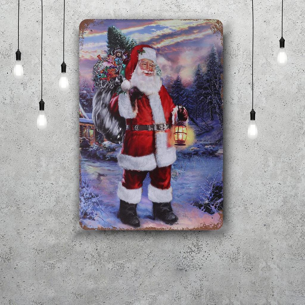 merry christmas Funny Bar Metal Sign Retro Plaque Vintage Sign Alcohol Drinker Pub Club Man Cave Kitchen Wall Decoration
