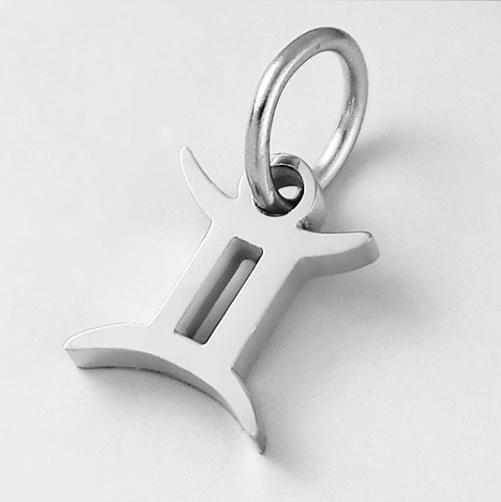 SUNIBI Stainless Steel Star Zodiac Sign 12 Constellation Pendant Accessories for Necklace Women Man Jewelry Gifts