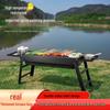 Portable Folding Charcoal Grill Set for Outdoor Camping and Barbecues