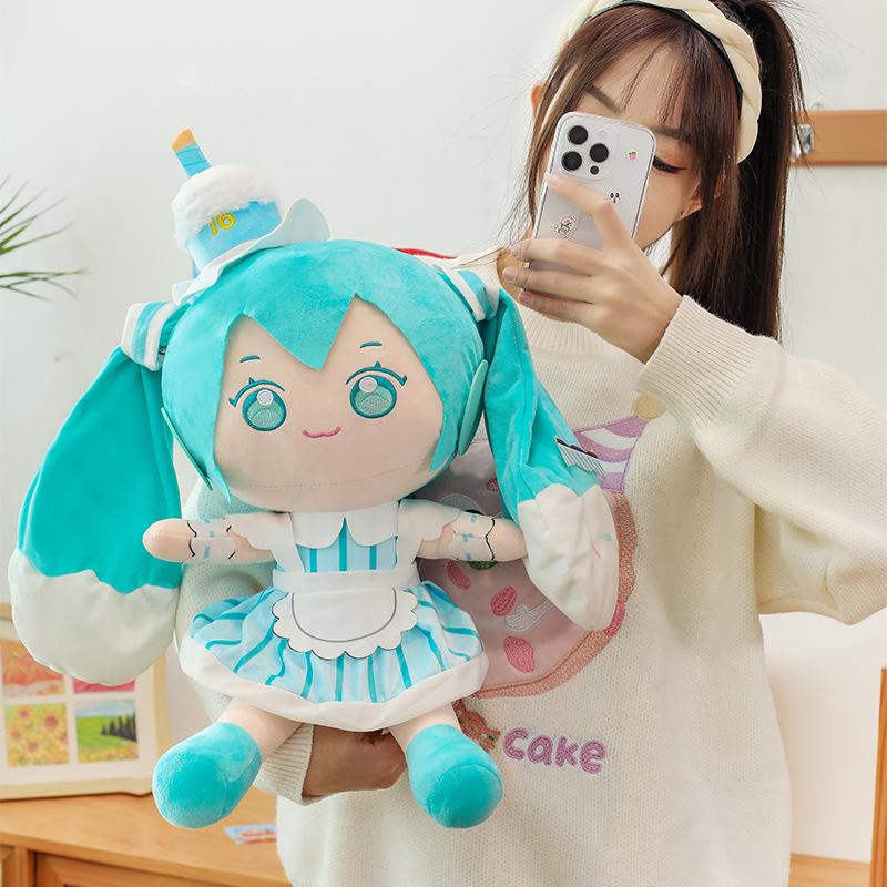 New Hatsune Series Plush Toys for Girls Sleeping At Home Comforting Pillow Cartoon Future Doll Birthday Gift