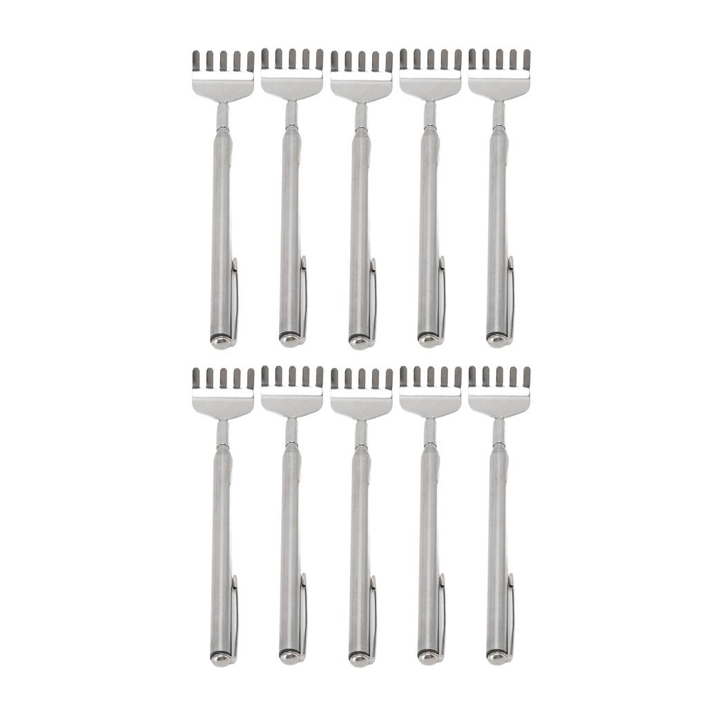 10pcs Back Scratcher Extendable Mini Portable Foldable Back Scratcher Telescoping with Pocket Clip