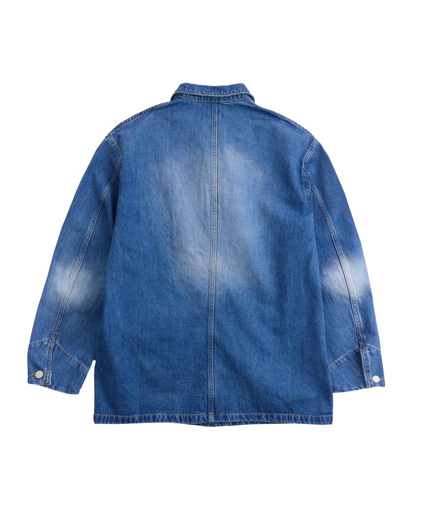 1011 Gallery Cotton Chore Jacket - Washed Blue