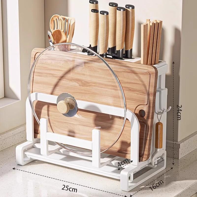 Wandmontiertes Aufbewahrungsregal für Küchenmesser und -utensilien