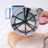 Semi Automatic Flour Sifter Handheld Push-Type Mesh Shaker for Baking Cakes Cookies Powdered Sugar Cocoa Powder Kitchen Tool