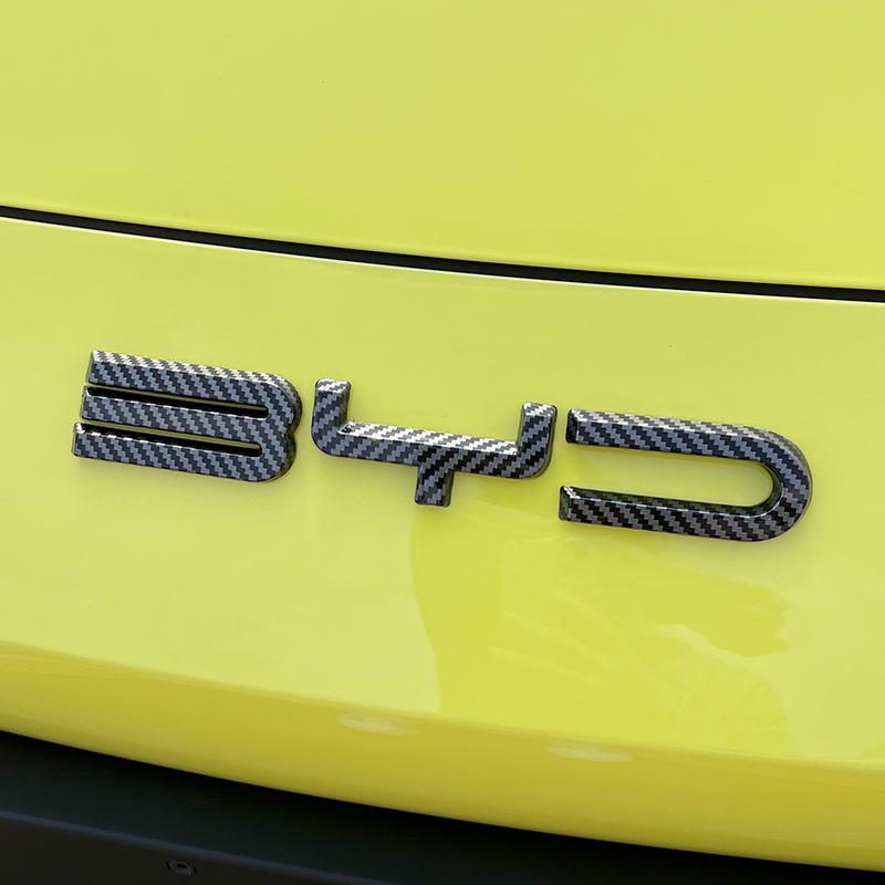 

BYD Seagull Front Logo Letter Logo Carbon Fiber BYD Bright Black Decorative Patch Modified Color