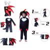 Sonic Cosplay Jumpsuit Halloween Kostüm für Kinder mit atmungsaktivem Stoff