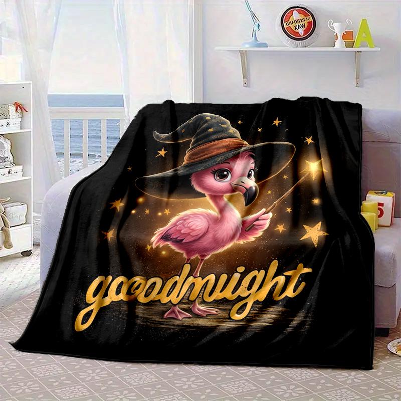 Magical Flamingo Sky Blanket Flannel Blanket Throw Blanket Sofa Cover Blanket Soft Premium Blanket Picnic Blanket Tv Blanket Gifts