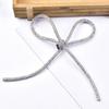 Elegant Diamond Embellished Bowknot Brooch Unique Collar Pin for Fashion Lovers